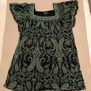 Apt 9 Paisley Print Blouse